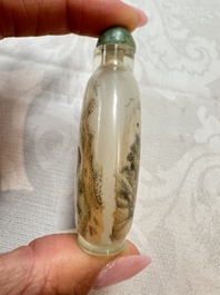 Five Chinese inside-painted snuff bottles, signed Chen Runpu 陈润璞 and Sun Xuecun 孙雪村, 20th C.