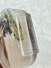 Five Chinese inside-painted snuff bottles, signed Chen Runpu 陈润璞 and Sun Xuecun 孙雪村, 20th C.