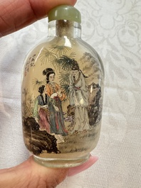 Six Chinese inside-painted snuff bottles, signed Xue Shaofu 薛少甫, Ye Fuying 葉甫英 and Yan Yutian 閻玉田, 20th C.
