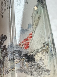 Five Chinese inside-painted snuff bottles, signed Chen Runpu 陈润璞 and Sun Xuecun 孙雪村, 20th C.
