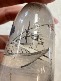Six Chinese inside-painted snuff bottles, signed Xue Shaofu 薛少甫, Ye Fuying 葉甫英 and Yan Yutian 閻玉田, 20th C.