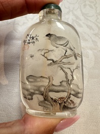 Six Chinese inside-painted snuff bottles, signed Xue Shaofu 薛少甫, Ye Fuying 葉甫英 and Yan Yutian 閻玉田, 20th C.