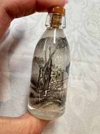 Six Chinese inside-painted snuff bottles, signed Xue Shaofu 薛少甫, Ye Fuying 葉甫英 and Yan Yutian 閻玉田, 20th C.