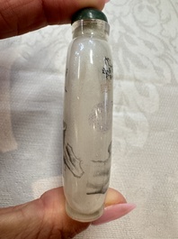 Six Chinese inside-painted snuff bottles, signed Xue Shaofu 薛少甫, Ye Fuying 葉甫英 and Yan Yutian 閻玉田, 20th C.