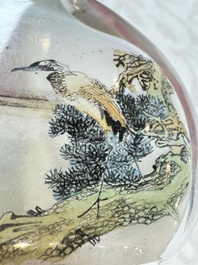 Five Chinese inside-painted snuff bottles, signed Chen Runpu 陈润璞 and Sun Xuecun 孙雪村, 20th C.