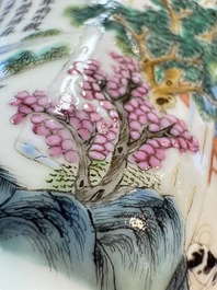 A Chinese famille rose 'Rice and Silk Production' bowl, Daoguang mark and of the period