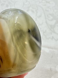 Seven Chinese glass snuff bottles, Daoguang mark, 19/20th C.