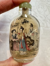 Six Chinese inside-painted snuff bottles, signed Xue Shaofu 薛少甫, Ye Fuying 葉甫英 and Yan Yutian 閻玉田, 20th C.