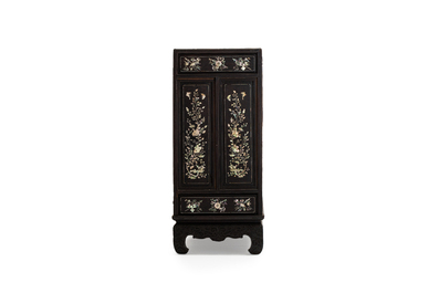 A fine Vietnamese mother-of-pearl-inlaid wooden cabinet, 19th C.