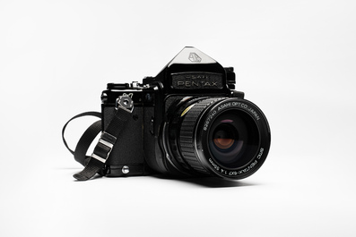 A Pentax 6x7 MLU with TTL prism, 3 lenses and accessories