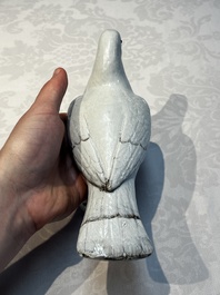 A pair of Chinese famille rose doves, Qianlong