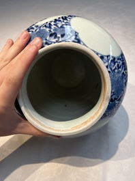 A pair of unusual Japanese Arita blue and white 'Unfinished' vases, Edo, 17/18th C.