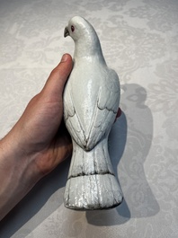 A pair of Chinese famille rose doves, Qianlong