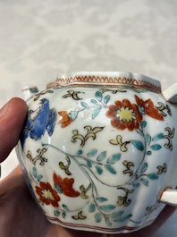 A Japanese Kakiemon teapot and cover, Edo, late 17th C.