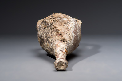 An early Greek pottery wine transport amphora with marine encrustation, Ancient Macedonia, 6/4th C. B.C.
