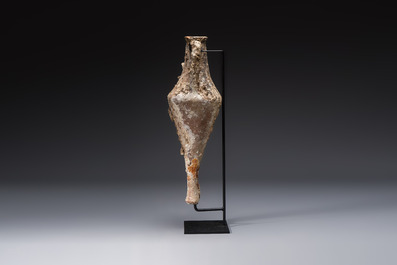 An early Greek pottery wine transport amphora with marine encrustation, Ancient Macedonia, 6/4th C. B.C.
