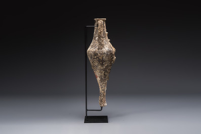 An early Greek pottery wine transport amphora with marine encrustation, Ancient Macedonia, 6/4th C. B.C.