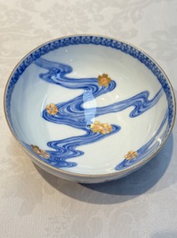 A Japanese Satsuma bowl, a pair of vases, a polychrome figure, and a marked Koransha bowl, 19/20th C.