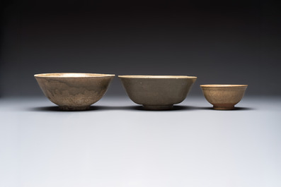 A group of 15 Chinese and Southeast Asian celadon and brown-glazed wares, 15th C. and later