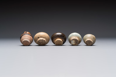A group of 15 Chinese and Southeast Asian celadon and brown-glazed wares, 15th C. and later