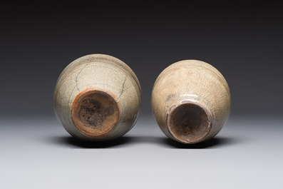 A group of 15 Chinese and Southeast Asian celadon and brown-glazed wares, 15th C. and later