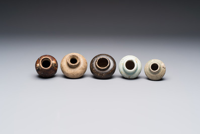 A group of 15 Chinese and Southeast Asian celadon and brown-glazed wares, 15th C. and later