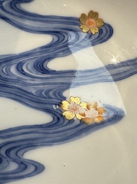 A Japanese Satsuma bowl, a pair of vases, a polychrome figure, and a marked Koransha bowl, 19/20th C.