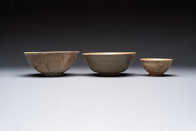 A group of 15 Chinese and Southeast Asian celadon and brown-glazed wares, 15th C. and later
