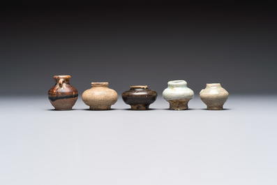 A group of 15 Chinese and Southeast Asian celadon and brown-glazed wares, 15th C. and later