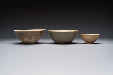 A group of 15 Chinese and Southeast Asian celadon and brown-glazed wares, 15th C. and later