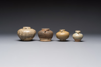 A group of 15 Chinese and Southeast Asian celadon and brown-glazed wares, 15th C. and later