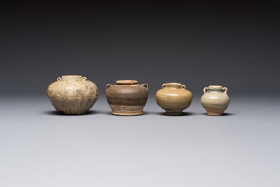 A group of 15 Chinese and Southeast Asian celadon and brown-glazed wares, 15th C. and later