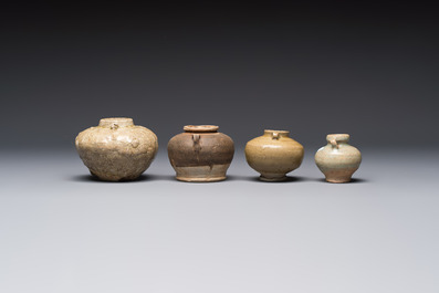 A group of 15 Chinese and Southeast Asian celadon and brown-glazed wares, 15th C. and later
