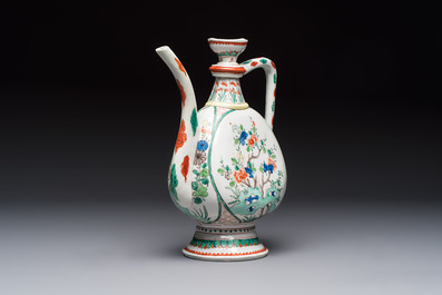 A French famille verte-style aftaba, Samson, Paris, 19th C.