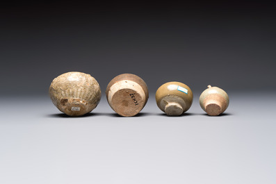 A group of 15 Chinese and Southeast Asian celadon and brown-glazed wares, 15th C. and later