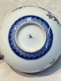 A Japanese Satsuma bowl, a pair of vases, a polychrome figure, and a marked Koransha bowl, 19/20th C.