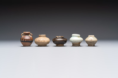 A group of 15 Chinese and Southeast Asian celadon and brown-glazed wares, 15th C. and later