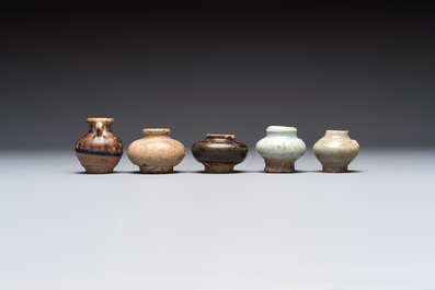 A group of 15 Chinese and Southeast Asian celadon and brown-glazed wares, 15th C. and later