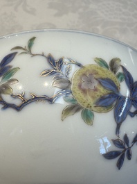 A Japanese Satsuma bowl, a pair of vases, a polychrome figure, and a marked Koransha bowl, 19/20th C.