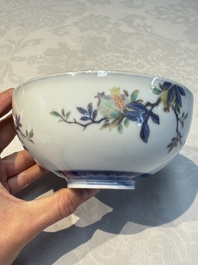 A Japanese Satsuma bowl, a pair of vases, a polychrome figure, and a marked Koransha bowl, 19/20th C.