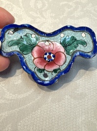 12 Chinese Canton enamel hanging ornaments, 18/19th C.