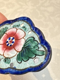 12 Chinese Canton enamel hanging ornaments, 18/19th C.