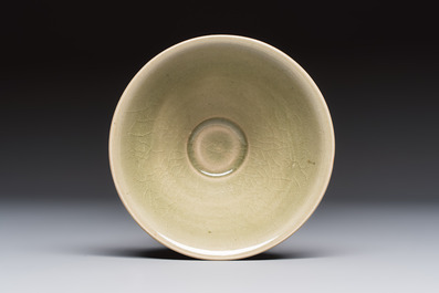 A Chinese Yaozhou celadon-glazed bowl, Song