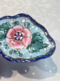 12 Chinese Canton enamel hanging ornaments, 18/19th C.