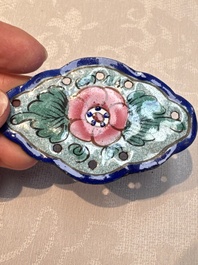 12 Chinese Canton enamel hanging ornaments, 18/19th C.