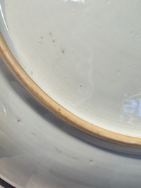 A Chinese famille rose 'Birds among Blossoming Branches' dish, Yongzheng