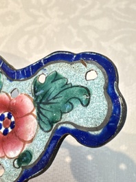 12 Chinese Canton enamel hanging ornaments, 18/19th C.