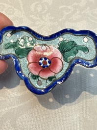 12 Chinese Canton enamel hanging ornaments, 18/19th C.