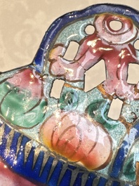 12 Chinese Canton enamel hanging ornaments, 18/19th C.