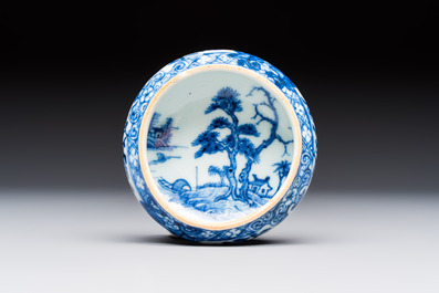 13 Chinese blue and white wares and four sets of Japanese Imari cups and saucers, 17/18th C.